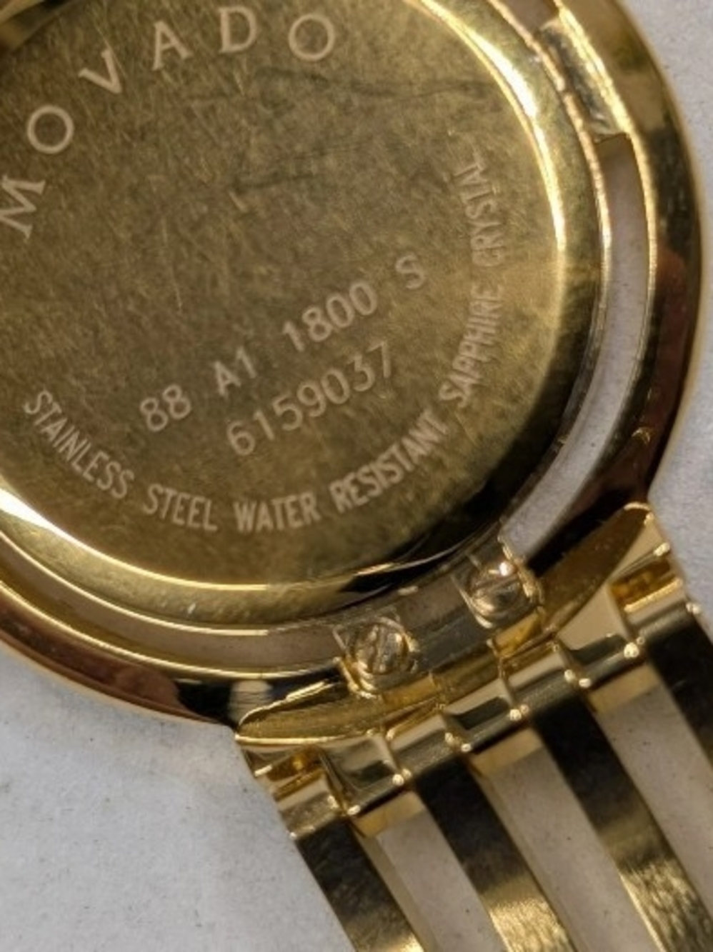Movado Gold Watch Women's ESPERANZA $2795 - Picture 3 of 9